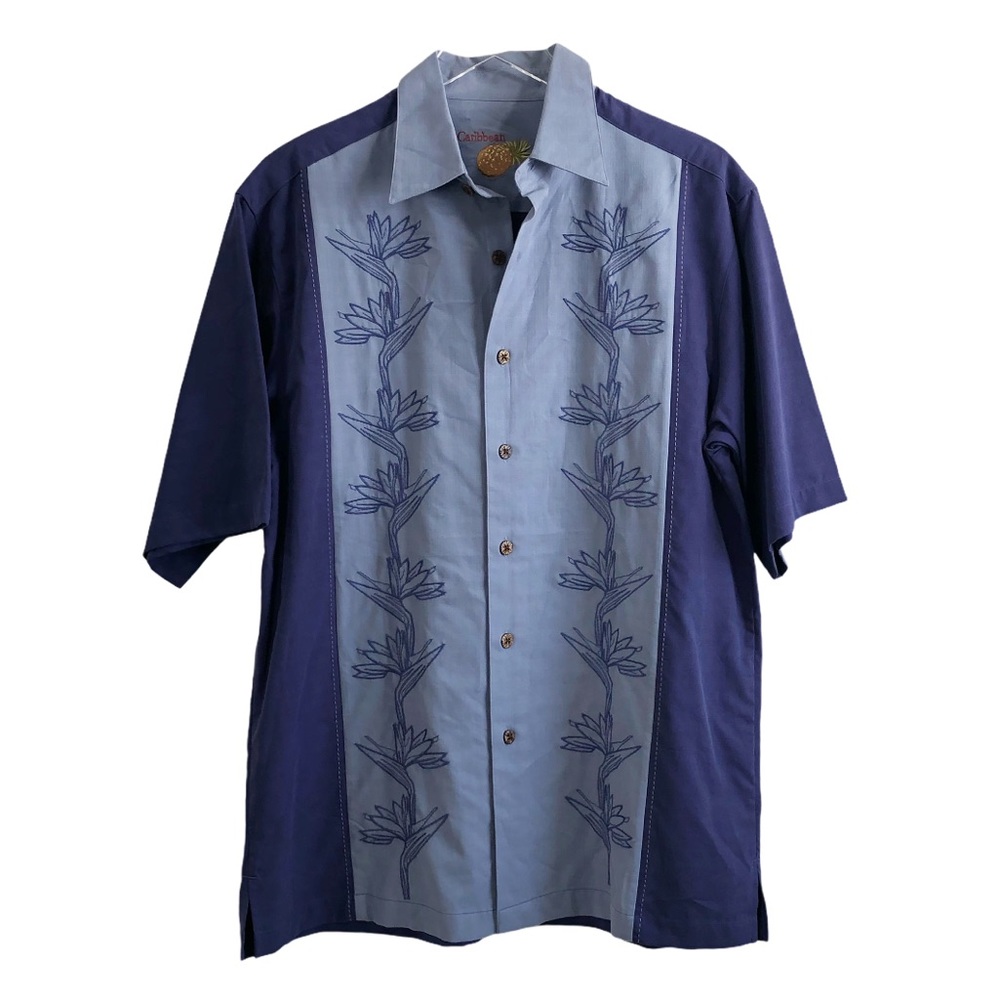 CARIBBEAN BRAND PINEAPPLE -2 TONE BLUE TROPICALB10